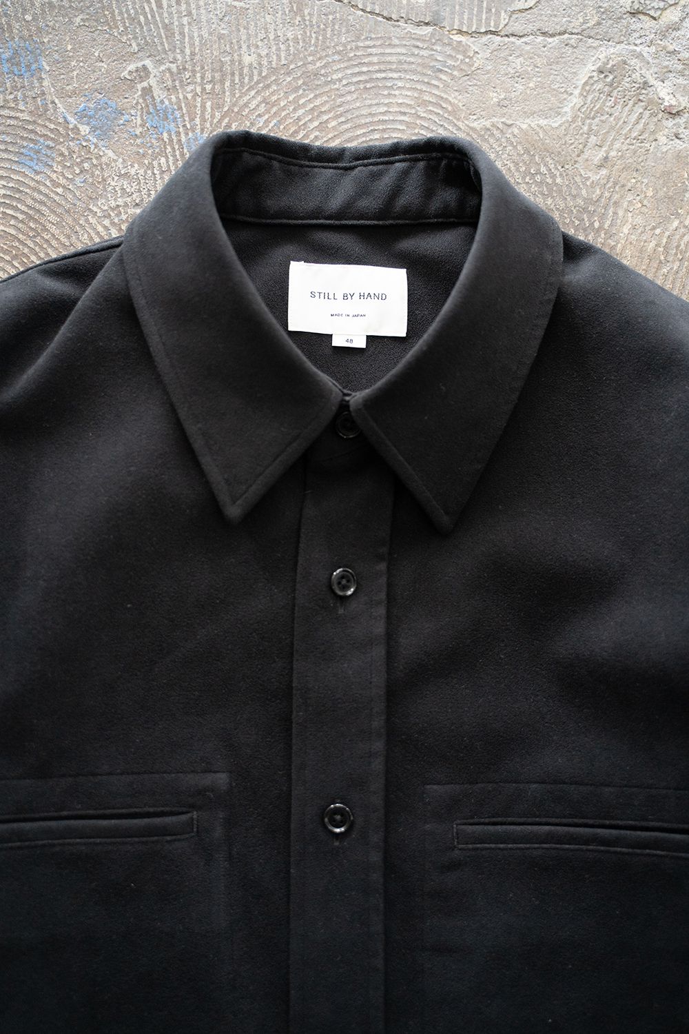 【ラスト1点】【25AW】フェイクスウェードシャツブルゾン(INK BLACK)
