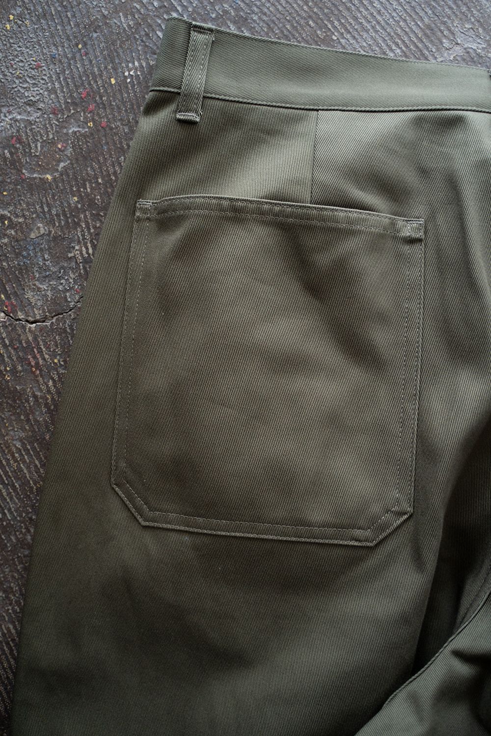 【ラスト1点】【25SS】コットンツイルワイドペインターパンツ(OLIVE)
