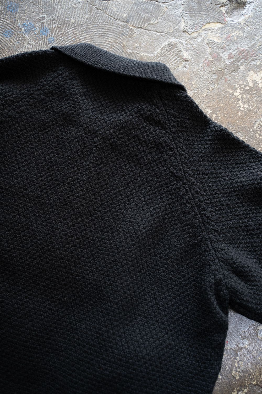 【25AW】5Gニットジップブルゾン(BLACK)