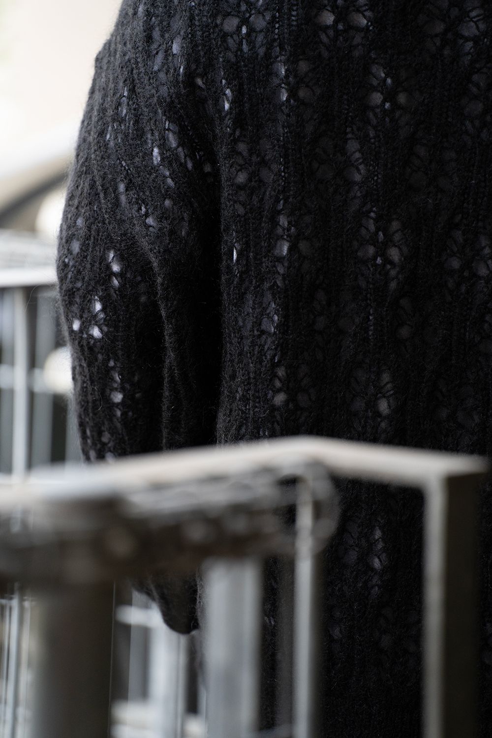 【ラスト1点】【24AW】Melt Cardigan/メルトカーディガン(BLACK)