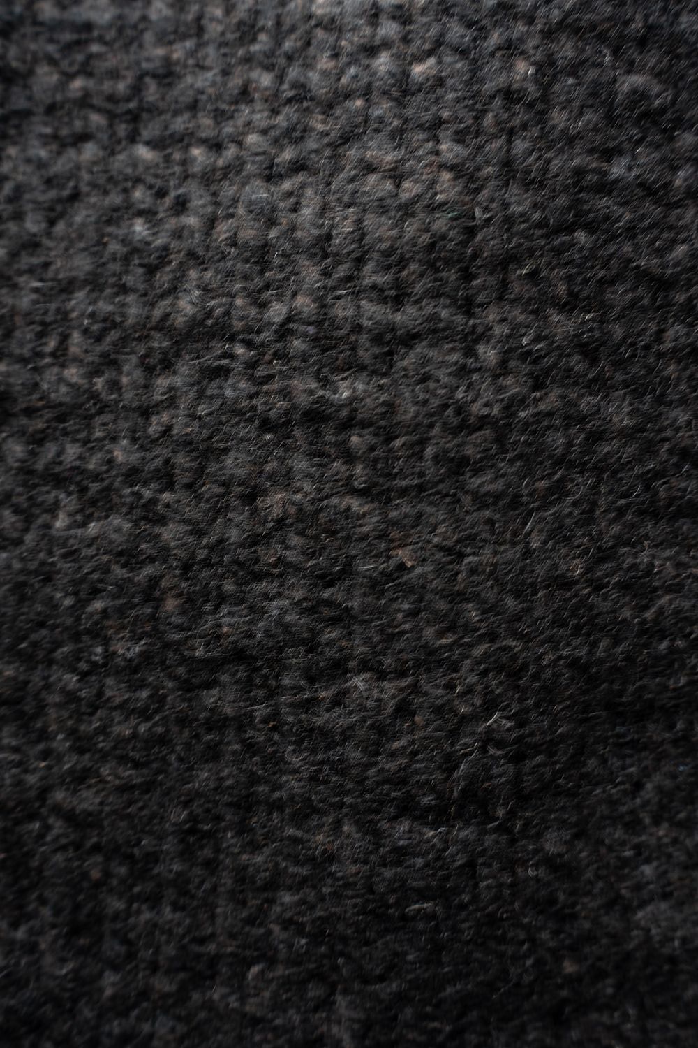 【ラスト1点】yak/lambs multi ply HAND KNITTING cowichan sweater(BLACK)