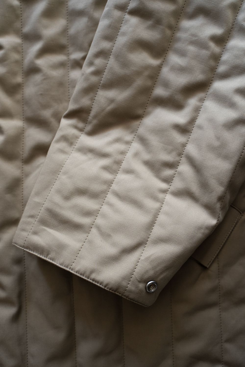 【25AW】コーデュロイ切り替えシンサレートキルティングブルゾン(BEIGE)