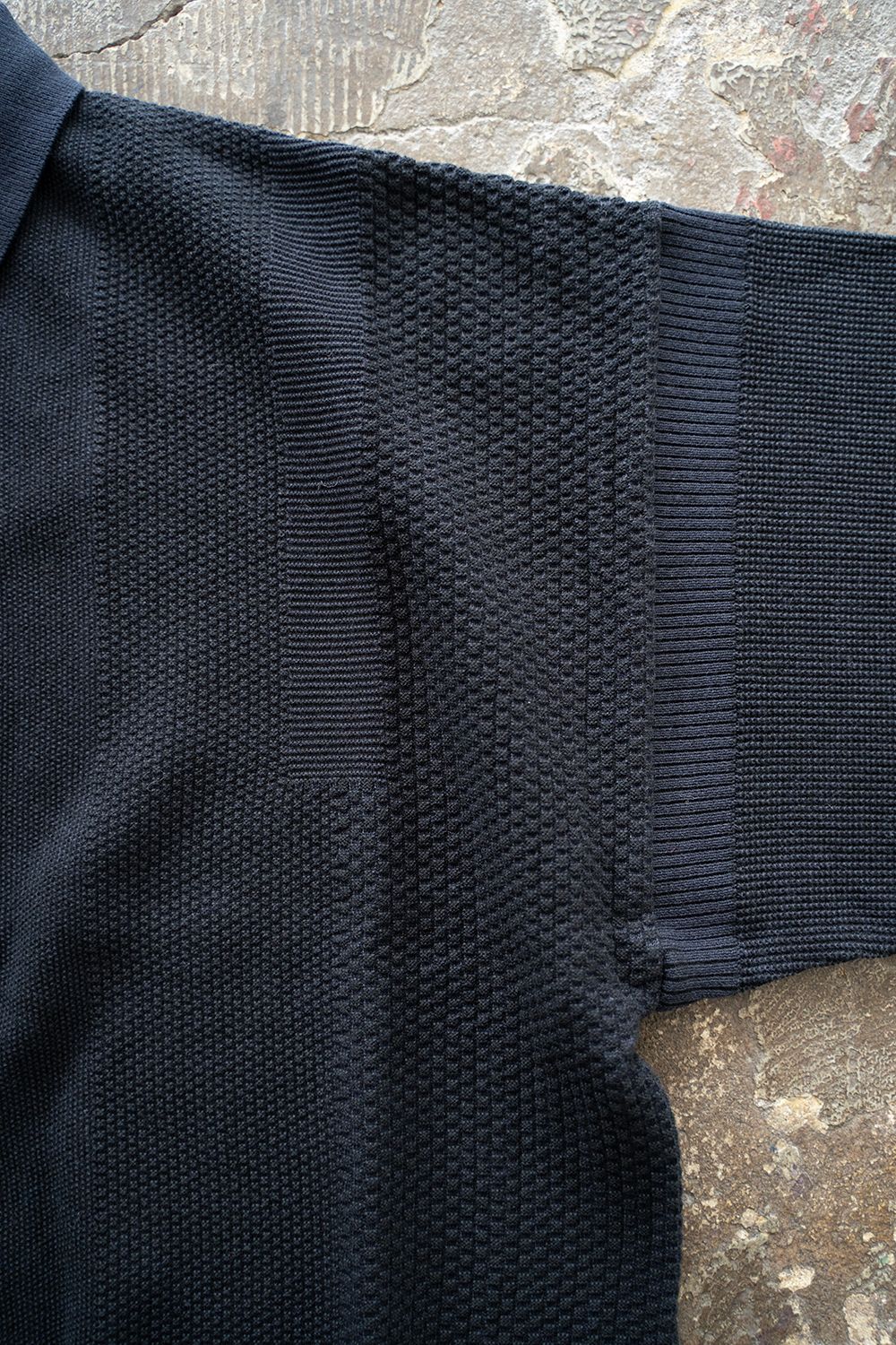【ラスト1点】【25SS】Umiiro Knit Polo(NAVY)