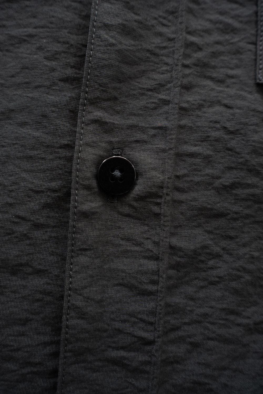 【26SS】ピンタックオープンカラー半袖シャツ(CHARCOAL)