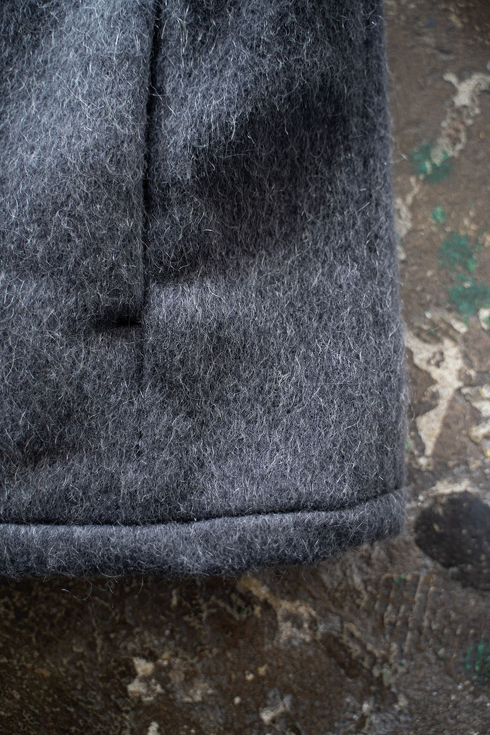 【25AW】Mohair Shaggy Zip Jacket/モヘアシャギージップジャケット(CHARCOAL)