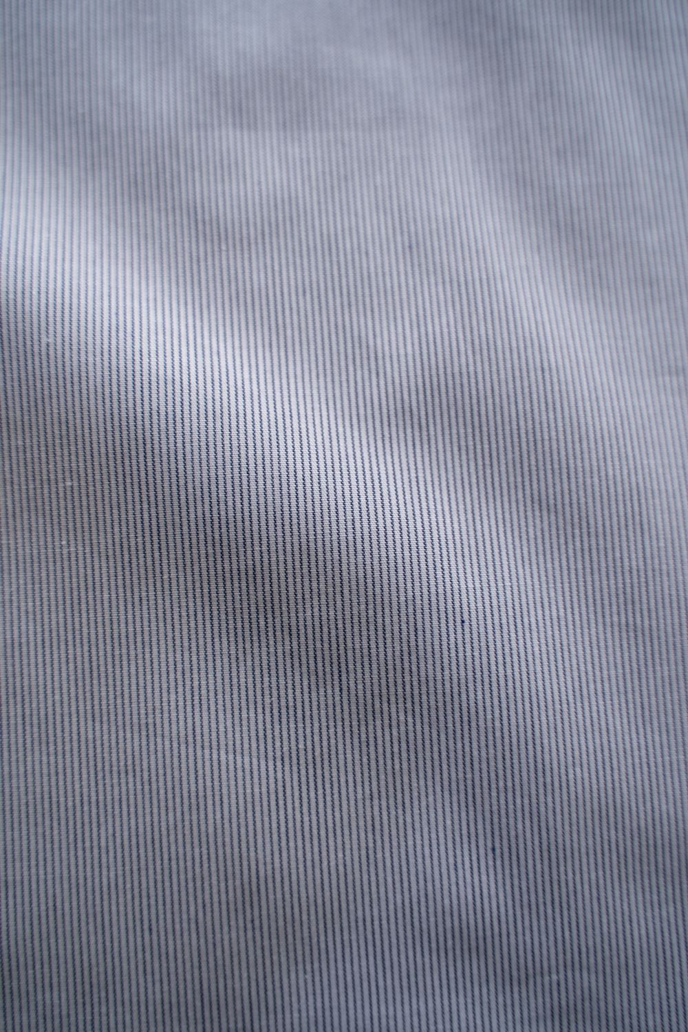 【26SS】両胸ポケットバンドカラーストライプシャツ(GREY)