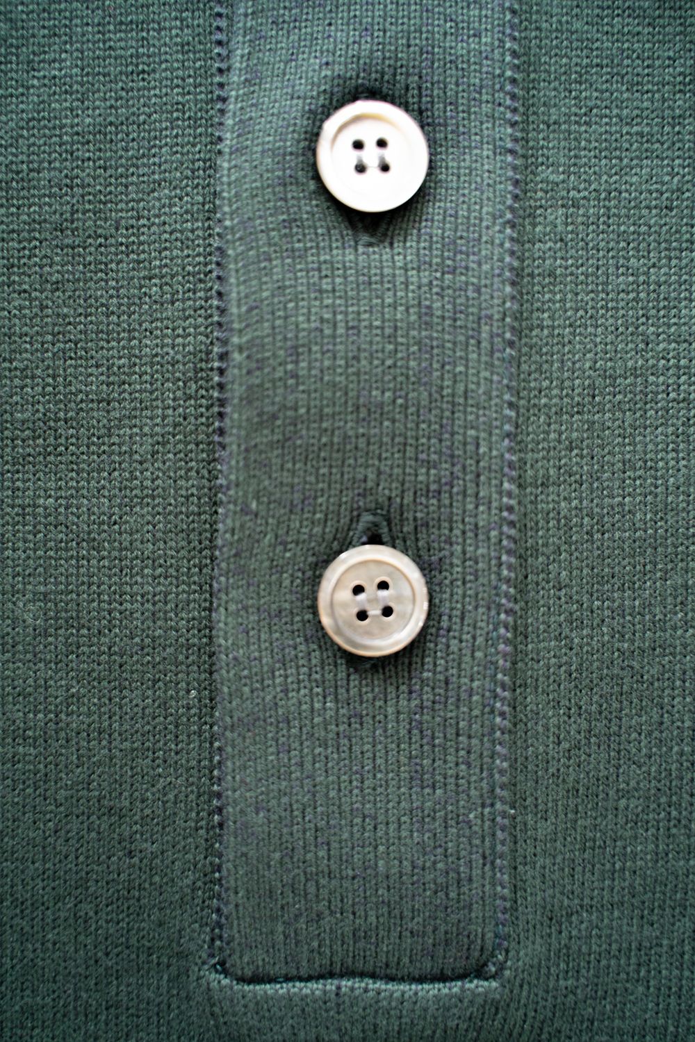 YASHIKI - 【ラスト1点】【22AW】Hatsushimo Knit Polo(GREEN) | Salty