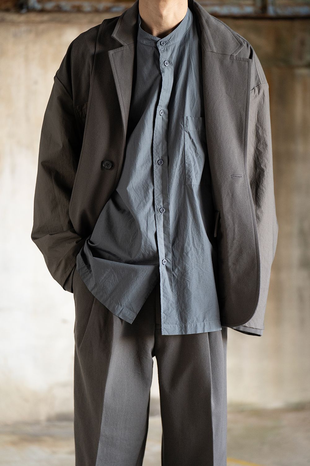 完売aw kontor OVERSIZE WORK SHIRT シャツblack - fawema.org