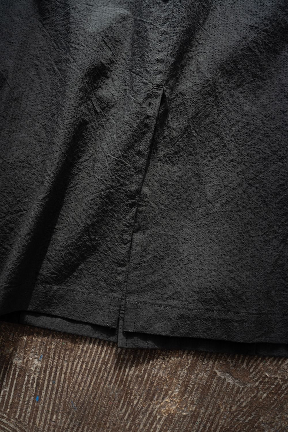【26SS】Organic Cotton Ripstop Hybrid Shirt(BLACK)