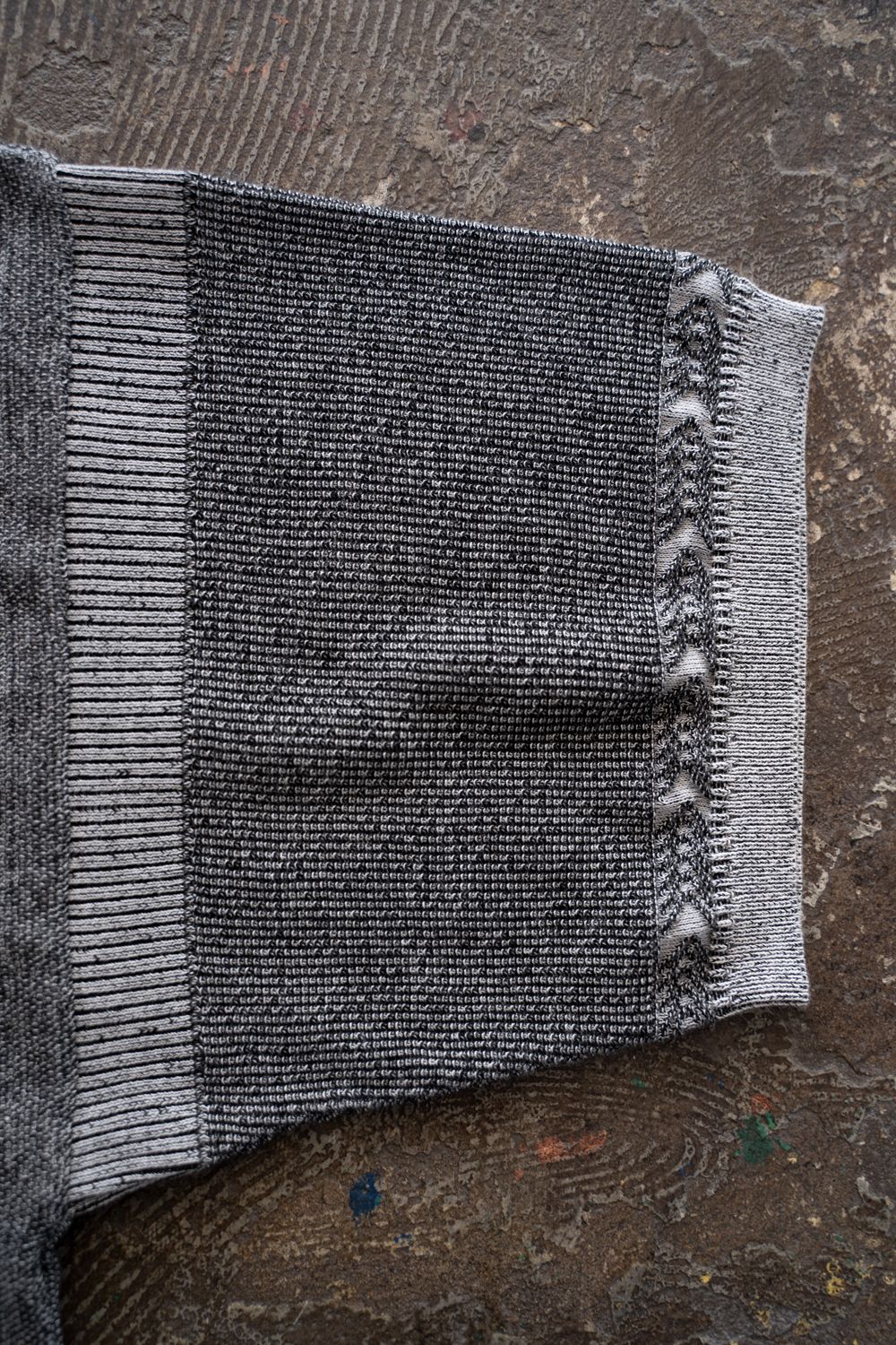 【26SS】Ryokufu Henley Knit(MIX GRAY)