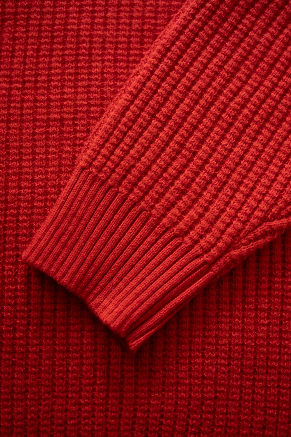 【25AW】ウール×シルクハイネックニット(RED)