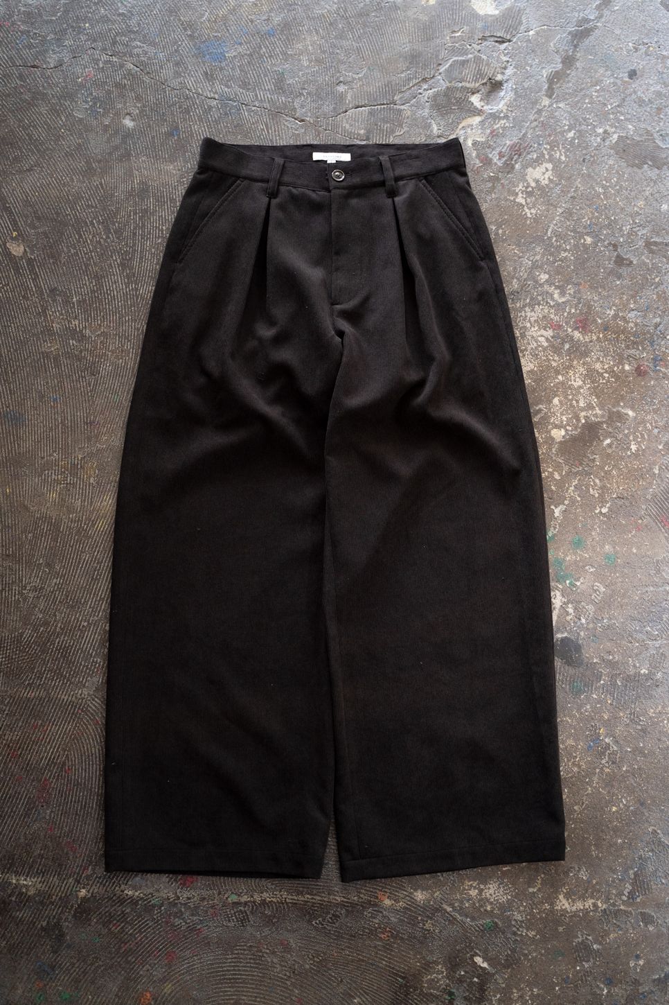 【26AW】2-Tack Corduroy Baggy Trousers/2タックコーデュロイバギートラウザーズ(BROWN)