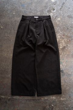 【26AW】2-Tack Corduroy Baggy Trousers/2タックコーデュロイバギートラウザーズ(BROWN)