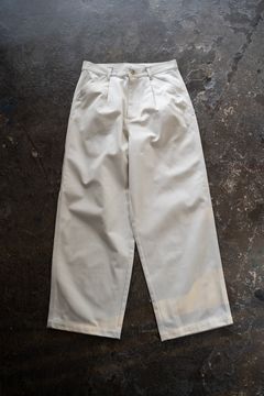 【ラスト1点】【25SS】コットンツイルワイドペインターパンツ(ECRU)