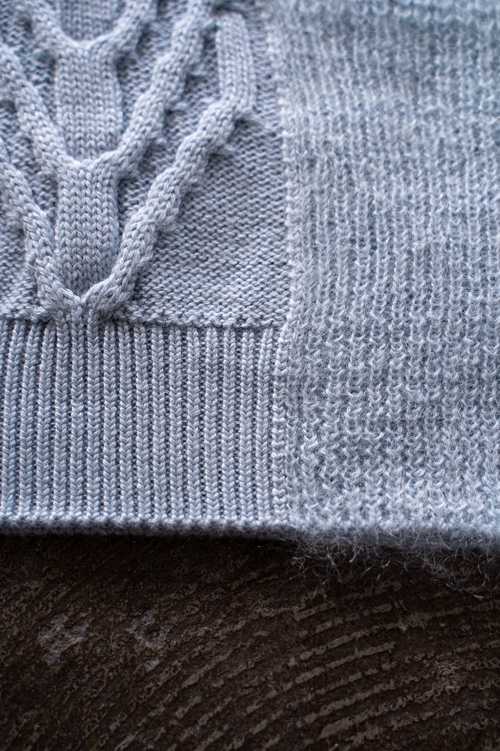 限​定​販​売​】 セモー切り替えニット Switching knit wool ニット