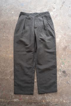 【ラスト1点】【23SS】ウール×リネンインタックイージーパンツ(CHARCOAL)
