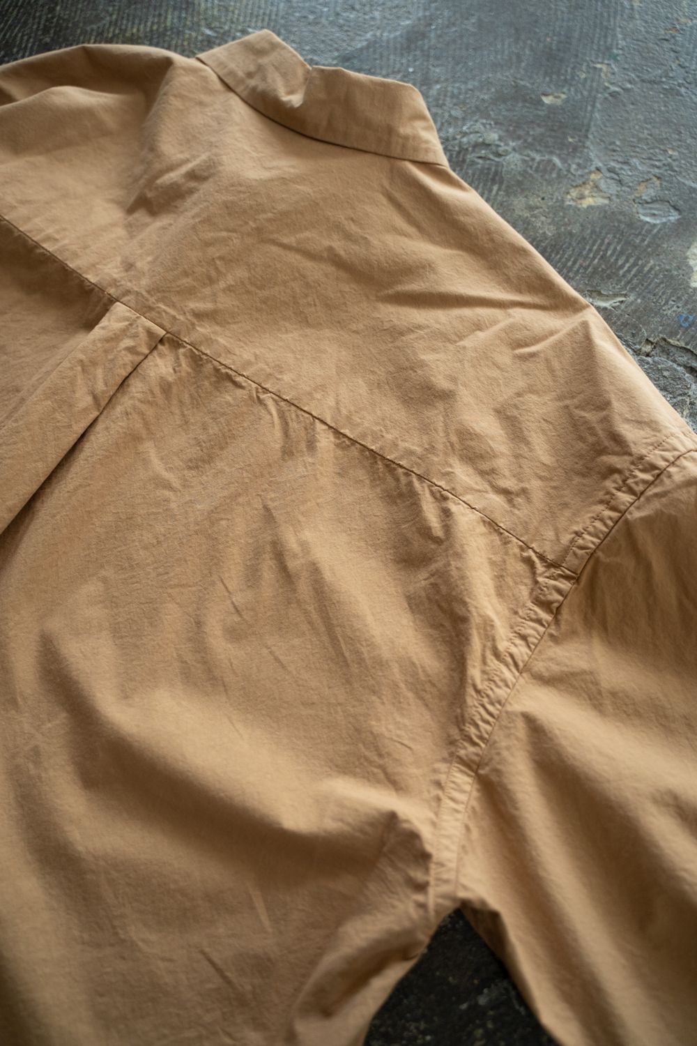 【ラスト1点】【25AW】ガーメントダイオーバーシャツ(PALE ORANGE)