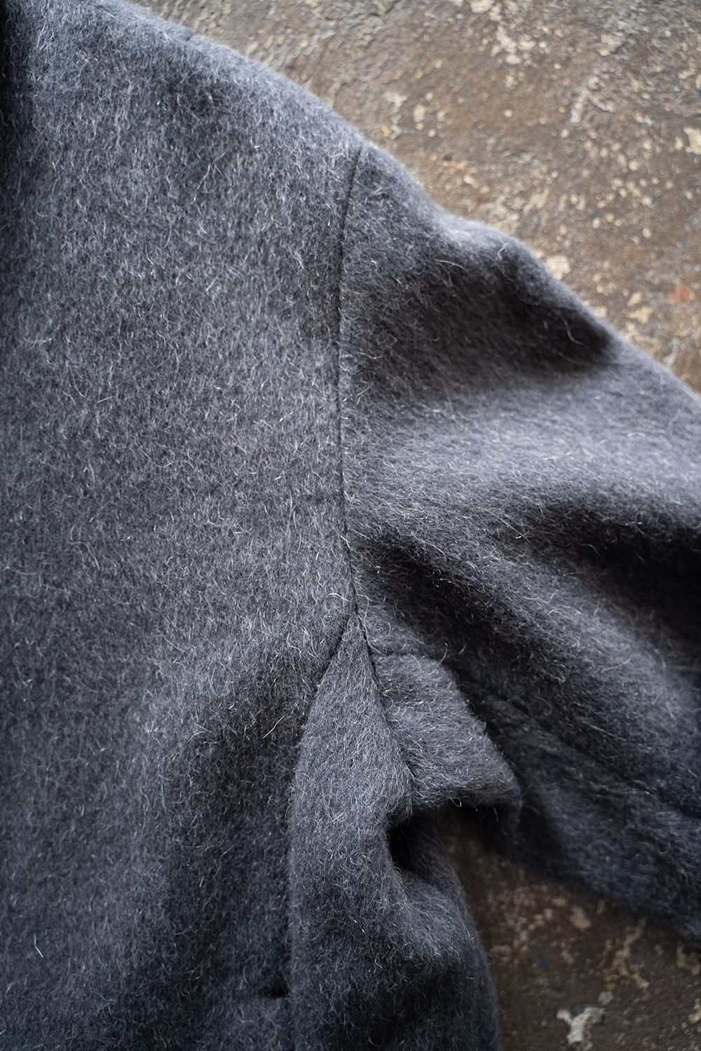 【25AW】Mohair Shaggy Zip Jacket/モヘアシャギージップジャケット(CHARCOAL)