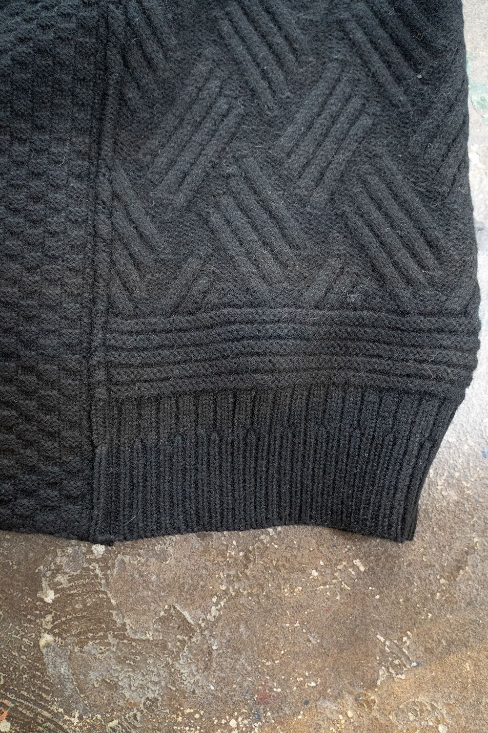 YASHIKI - 【ラスト1点】【22AW】Hoko Knit Coat(BLACK) | Salty