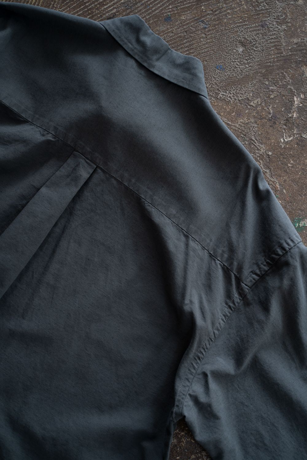 【26SS】コットン×ヘンプオーバーシャツ(BLUE GREY)