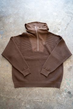 Tasogare High Neck Hoodie(BROWN)