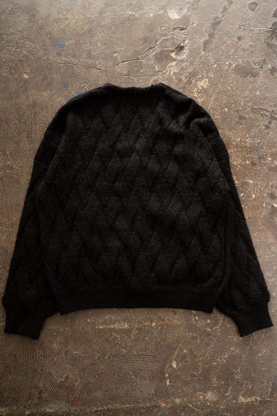【26AW】Ochiba Mohair Cardigan(BLACK)