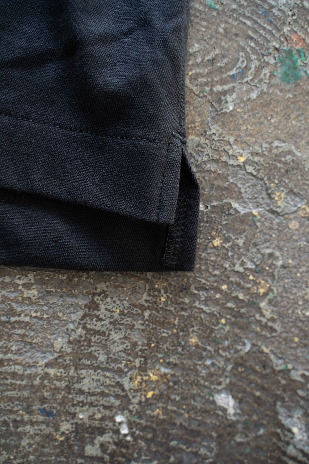 【ラスト1点】【25SS】強撚コットンポロカットソー(BLACK)