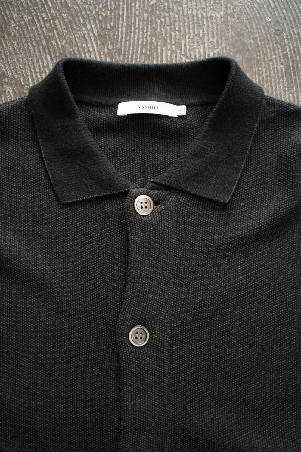 【26SS】Kokuu Collar Cardigan(BLACK)