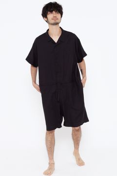 【ラスト1点】【23SS】"joint(short)"pajama【オールインワン】(BLACK)