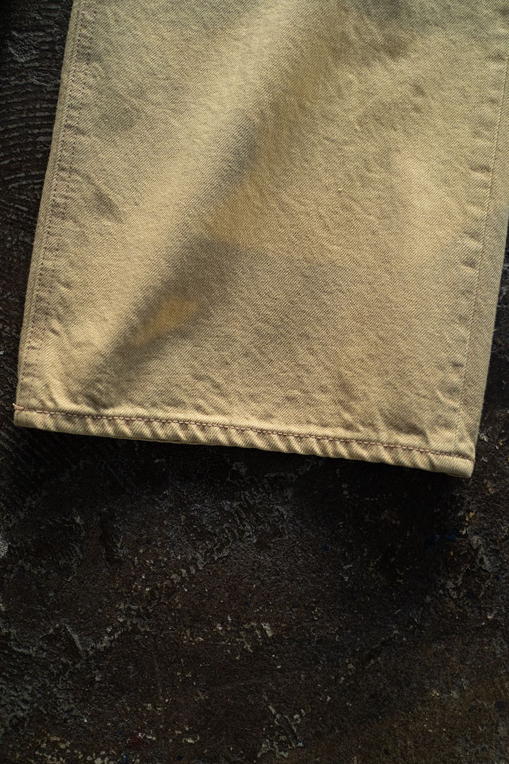 【ラスト1点】【23AW】バギーストレートデニムパンツ(BEIGE)