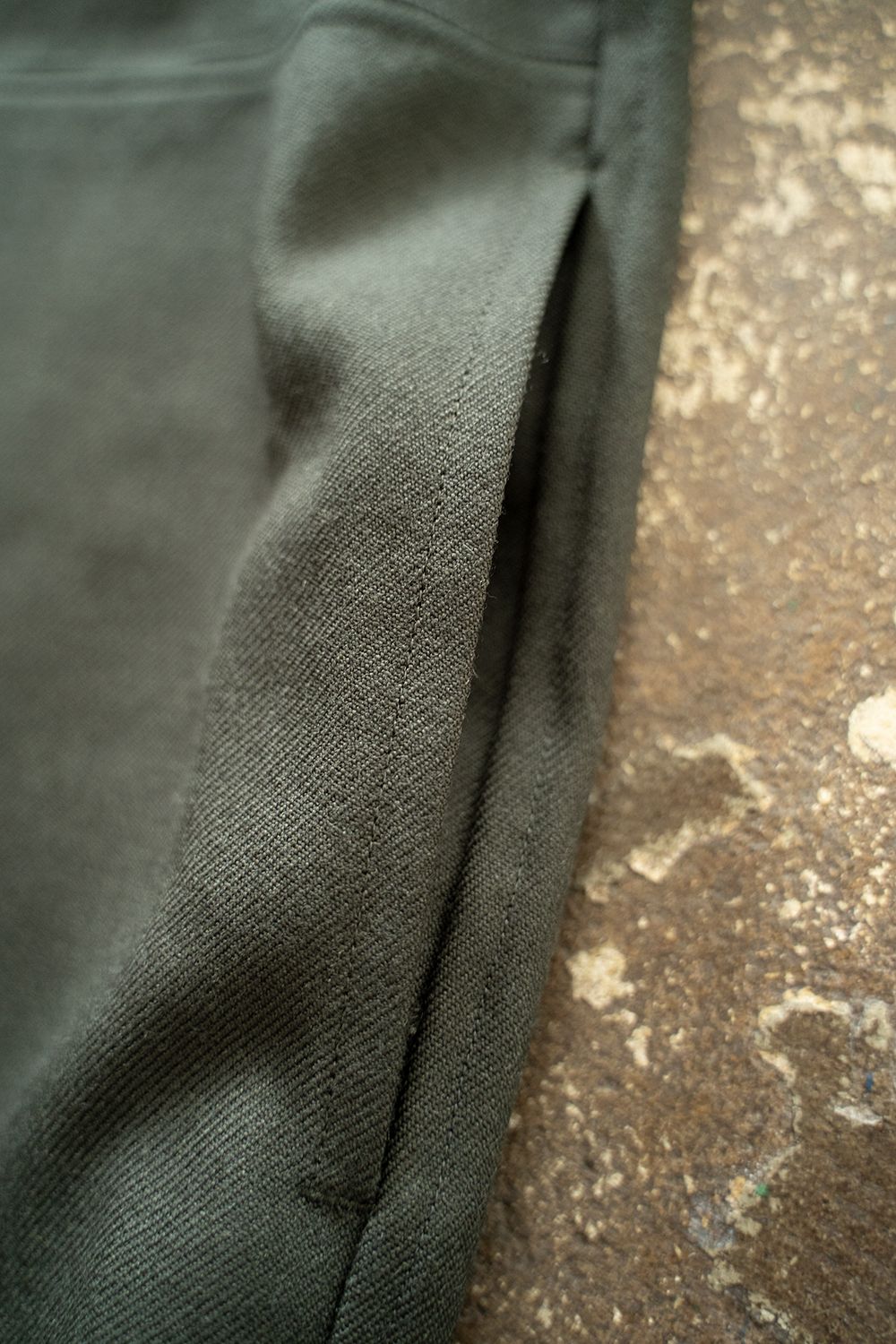 【ラスト1点】【22AW】ウールスタンドカラージャケット(GREEN)