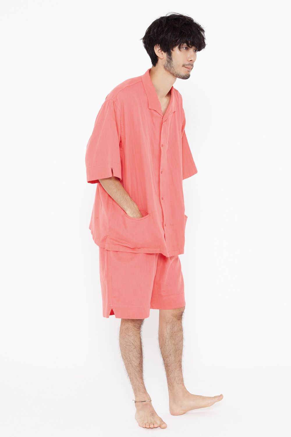 【ラスト1点】【23SS】"week s/s"pajama【セットアップ】(CORAL PINK)