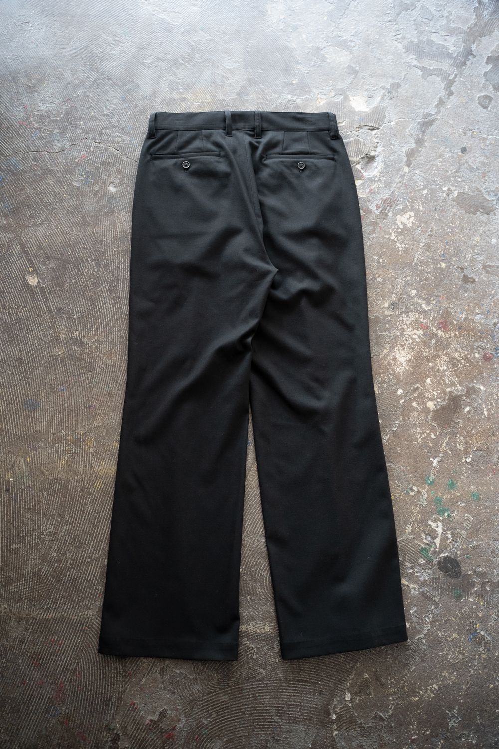 【25AW】2-Tack Slacks/2タックスラックス(BLACK)
