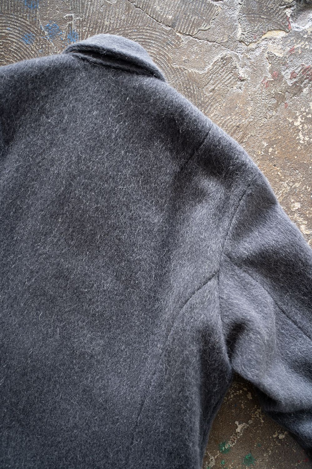【25AW】Mohair Shaggy Zip Jacket/モヘアシャギージップジャケット(CHARCOAL)