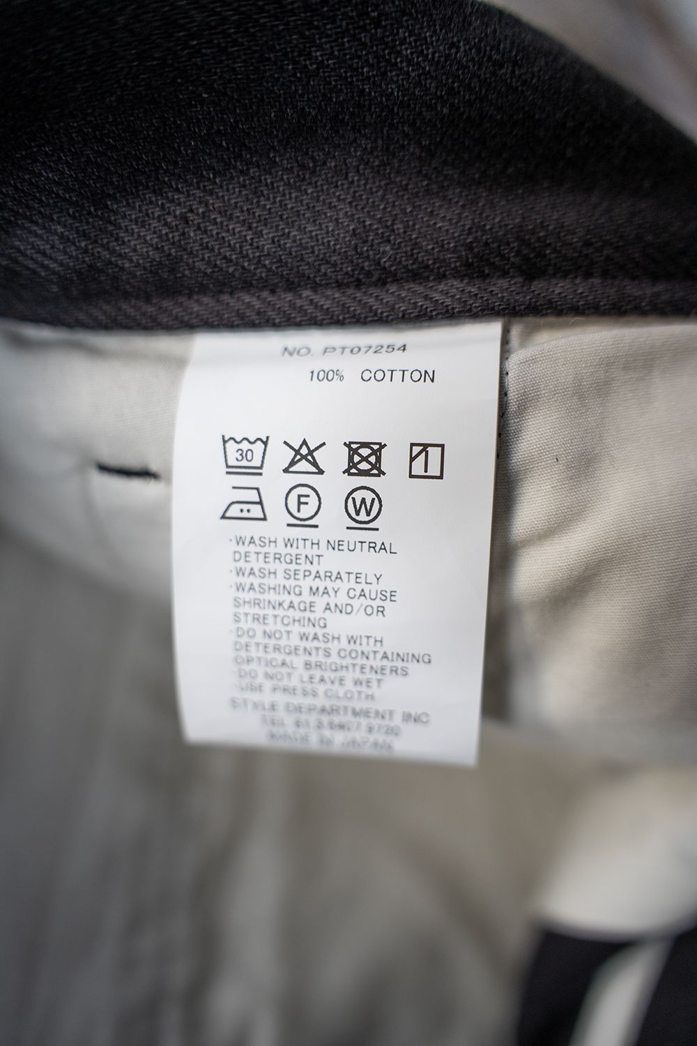 【25AW】ディープタックコットンツイルテーパードパンツ(BLACK)