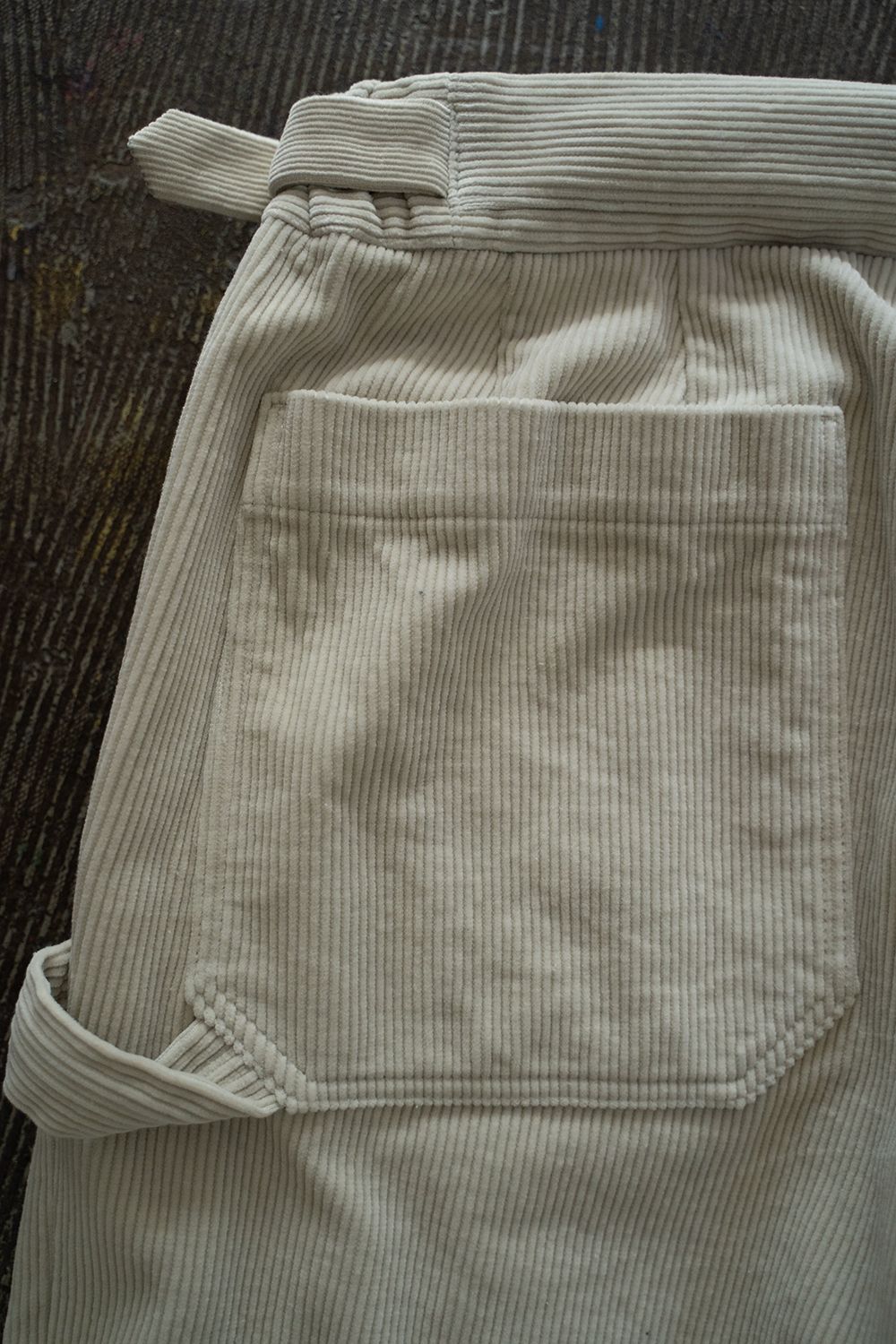 【ラスト1点】2-Tack Corduroy Painter Pants/2タックコーデュロイペインターパンツ(OFF WHITE)