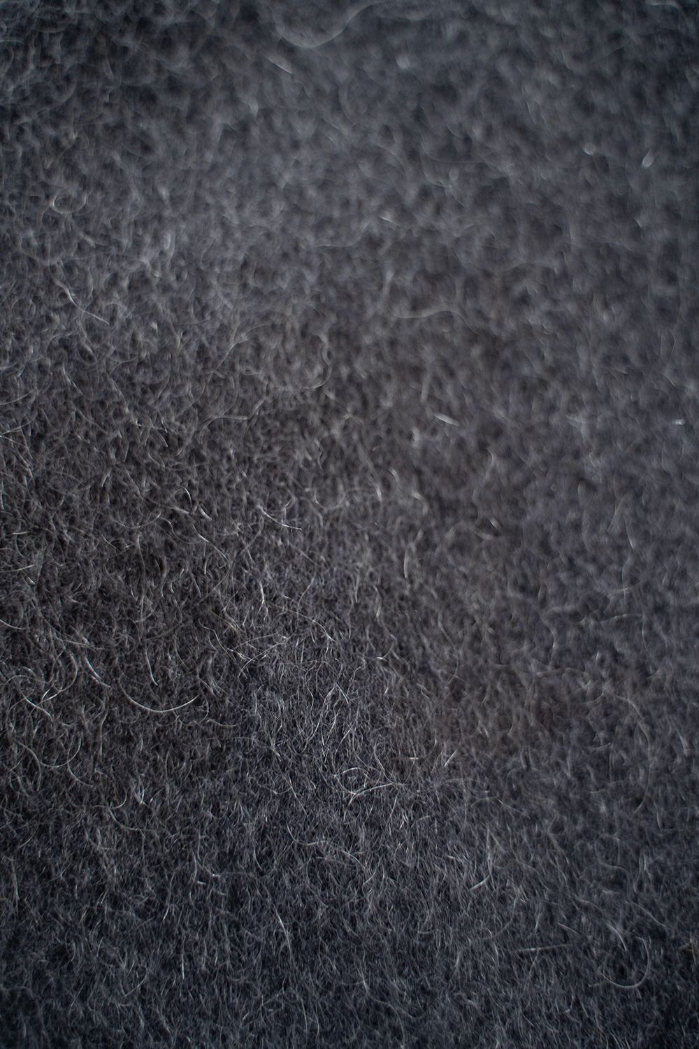 【25AW】Mohair Shaggy Long Jacket/モヘアシャギーロングジャケット(CHARCOAL)