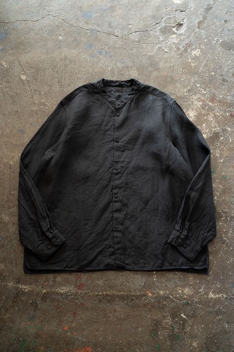 和紙大麻シャツ(墨黒)
