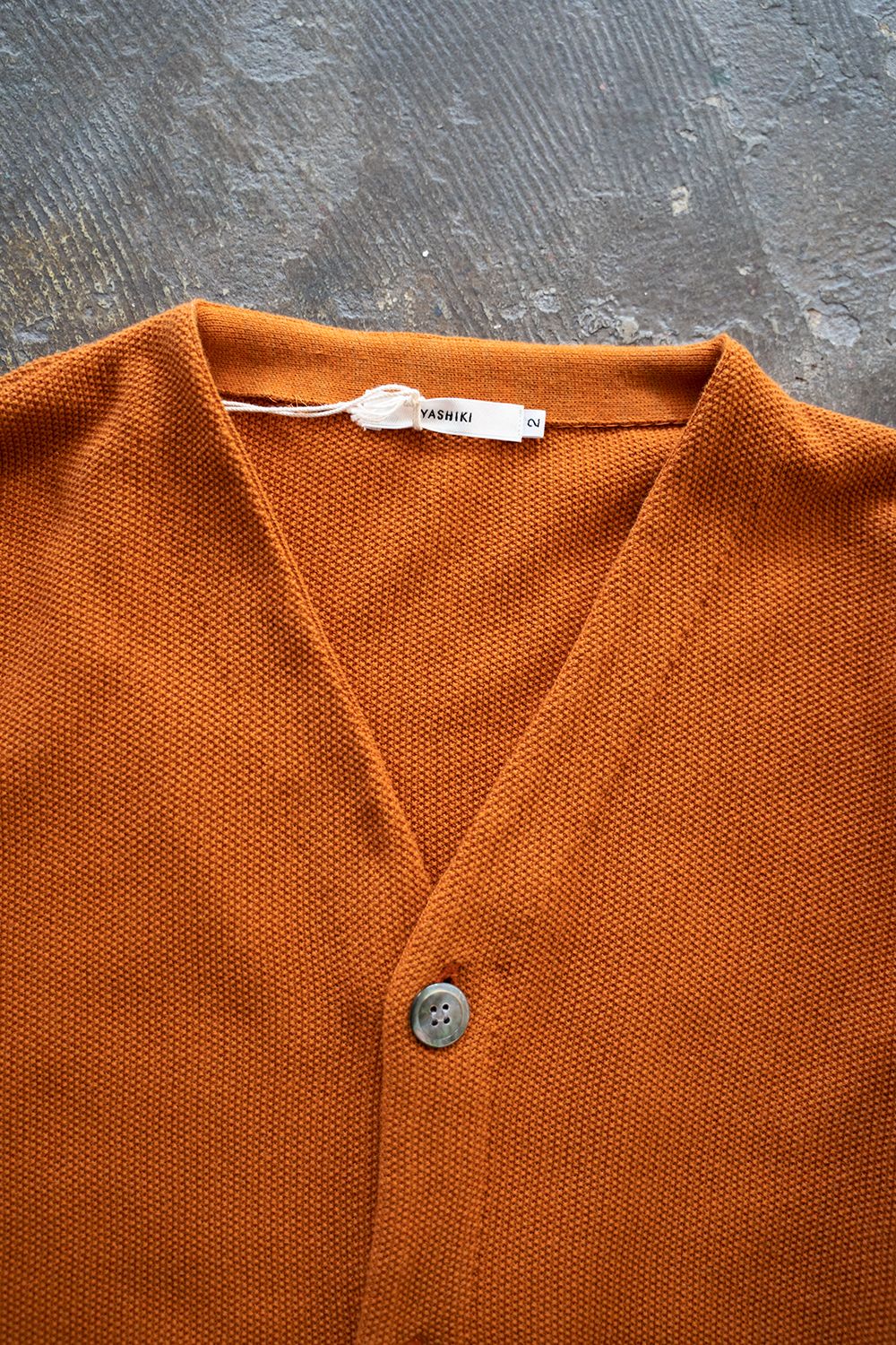 YASHIKI - 【ラスト1点】【22SS】Unabara Cardigan(ORANGE) | Salty