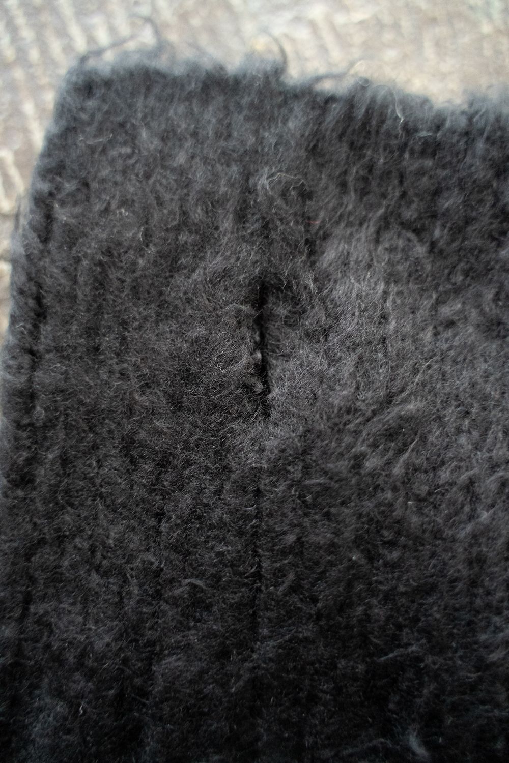 Loop Yarn Arm Warmer(BLACK)