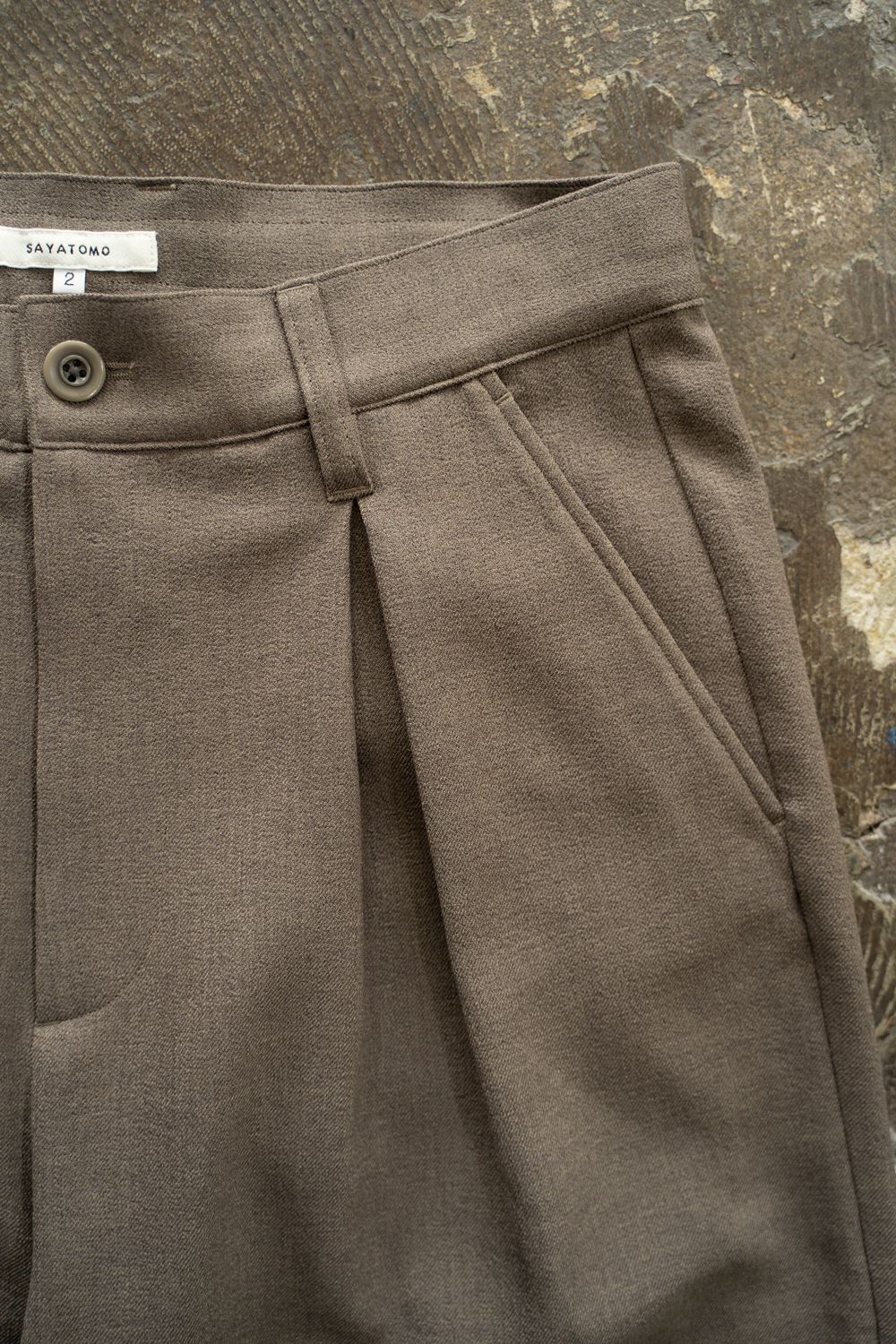 【ラスト1点】【25AW】2-Tack Wide Slacks/2タックワイドスラックス(BEIGE)