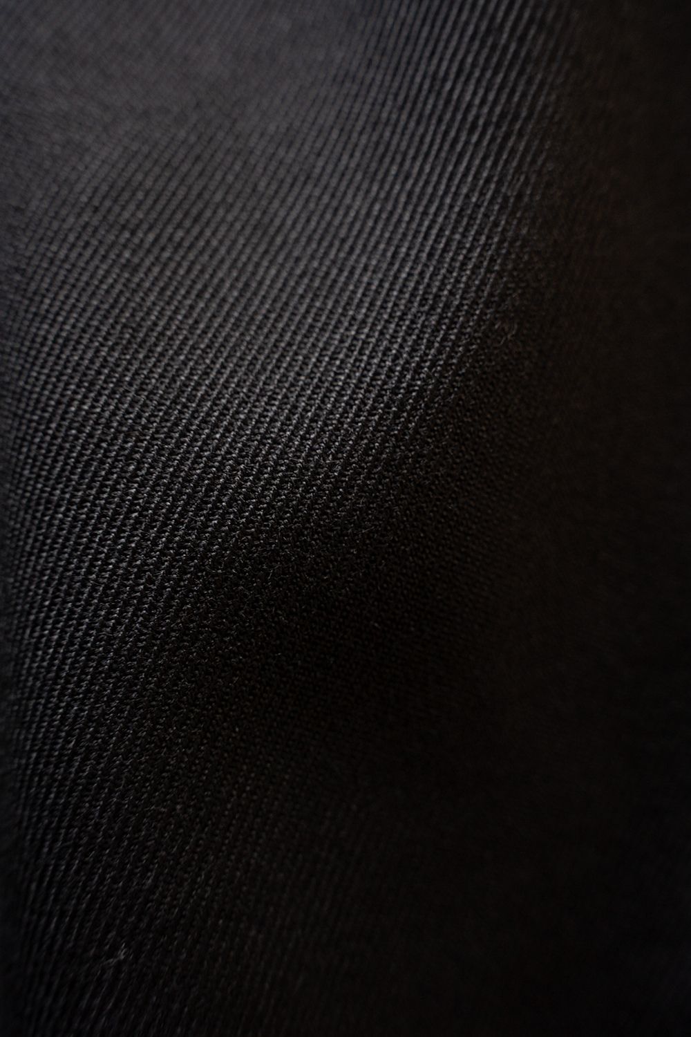 【26AW】ウールサージワンタックパンツ(BLACK)