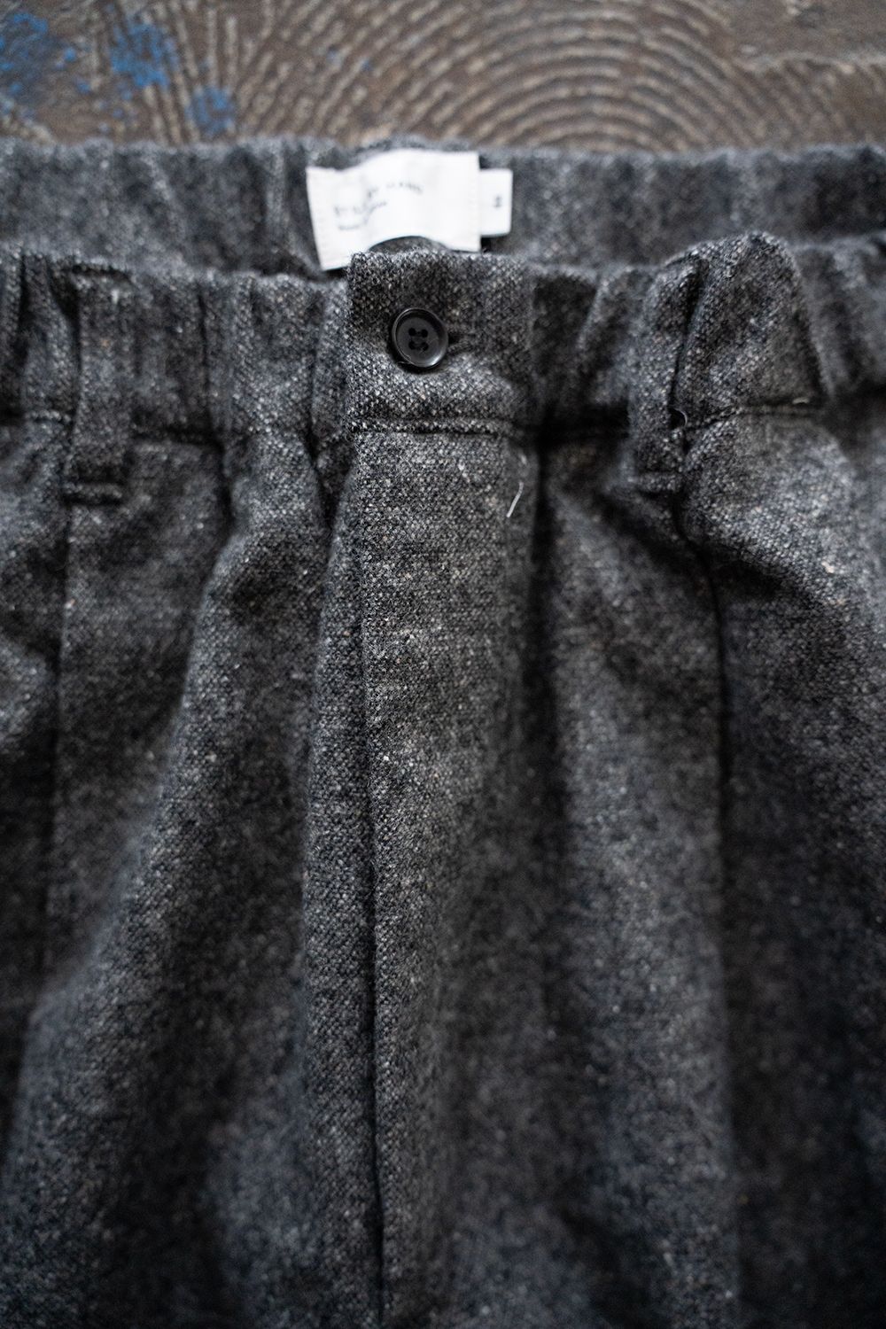 【25AW】5者混ネップツイードスラックス(GRAY)