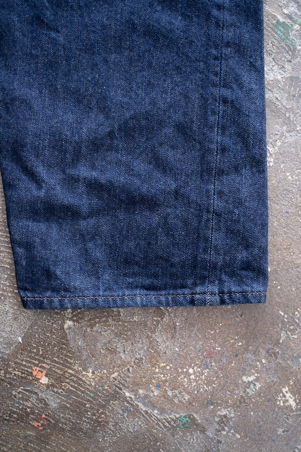 【ラスト1点】【22AW】インディゴスビンコットン13.5ozバギーデニム(NAVY ONE WASH)