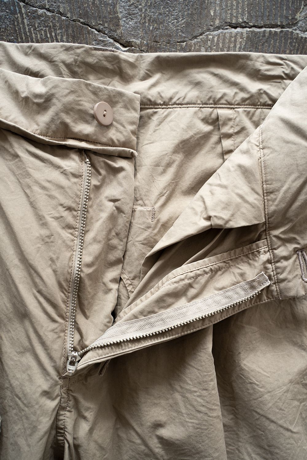 【ラスト1点】【22SS】Back Seam Garment Dyed Pants(KHAKI)