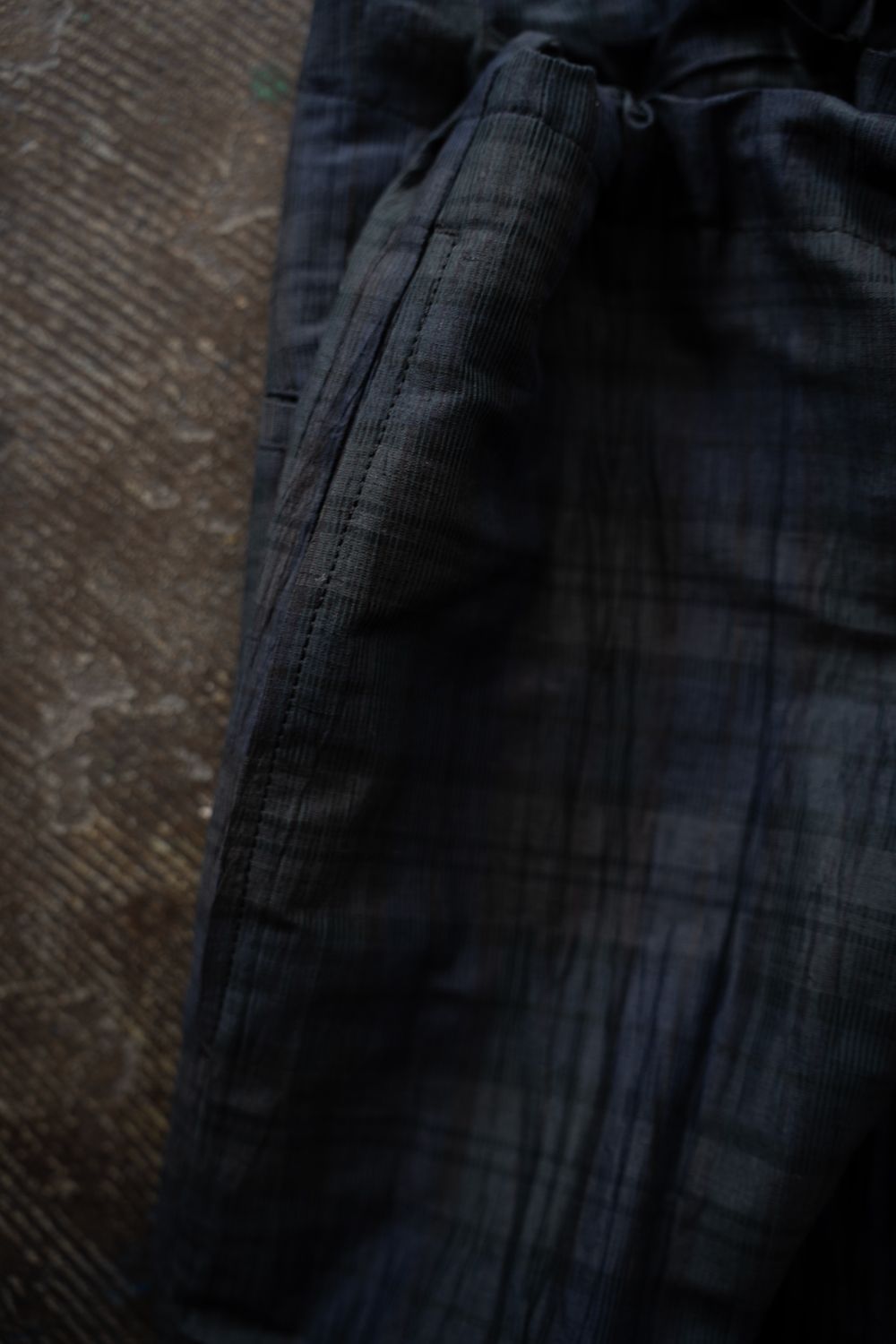 【26SS】C/LI/PE Washer Lounge PT/コットンリネンポリエステルワッシャーラウンジパンツ(NAVY)