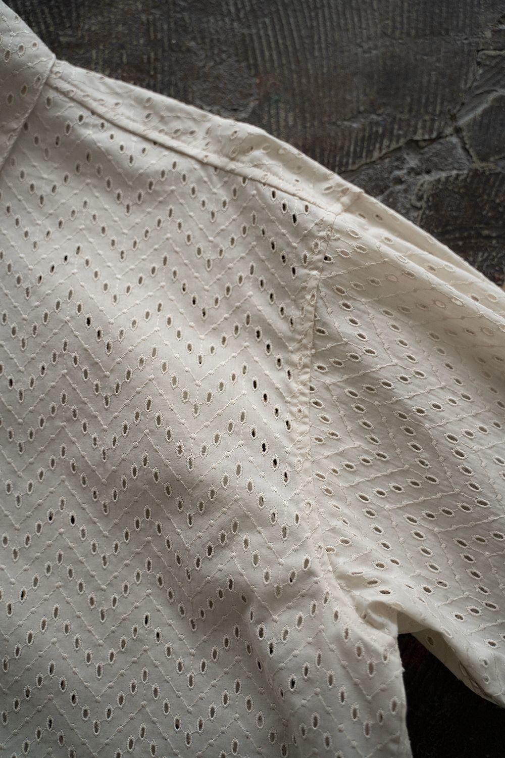 【ラスト1点】【24SS】Lawn Lace Shirt/ローンレースシャツ(ECRU)