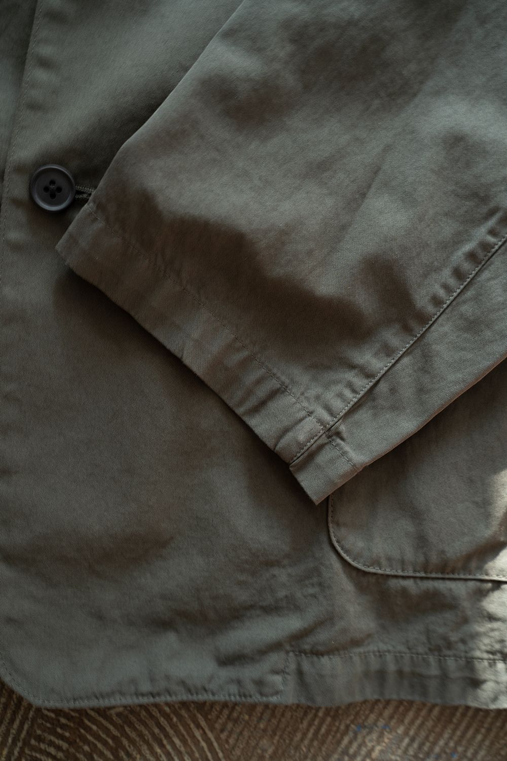 【ラスト1点】【26SS】ガーメントダイ3Bジャケット(DARK OLIVE)