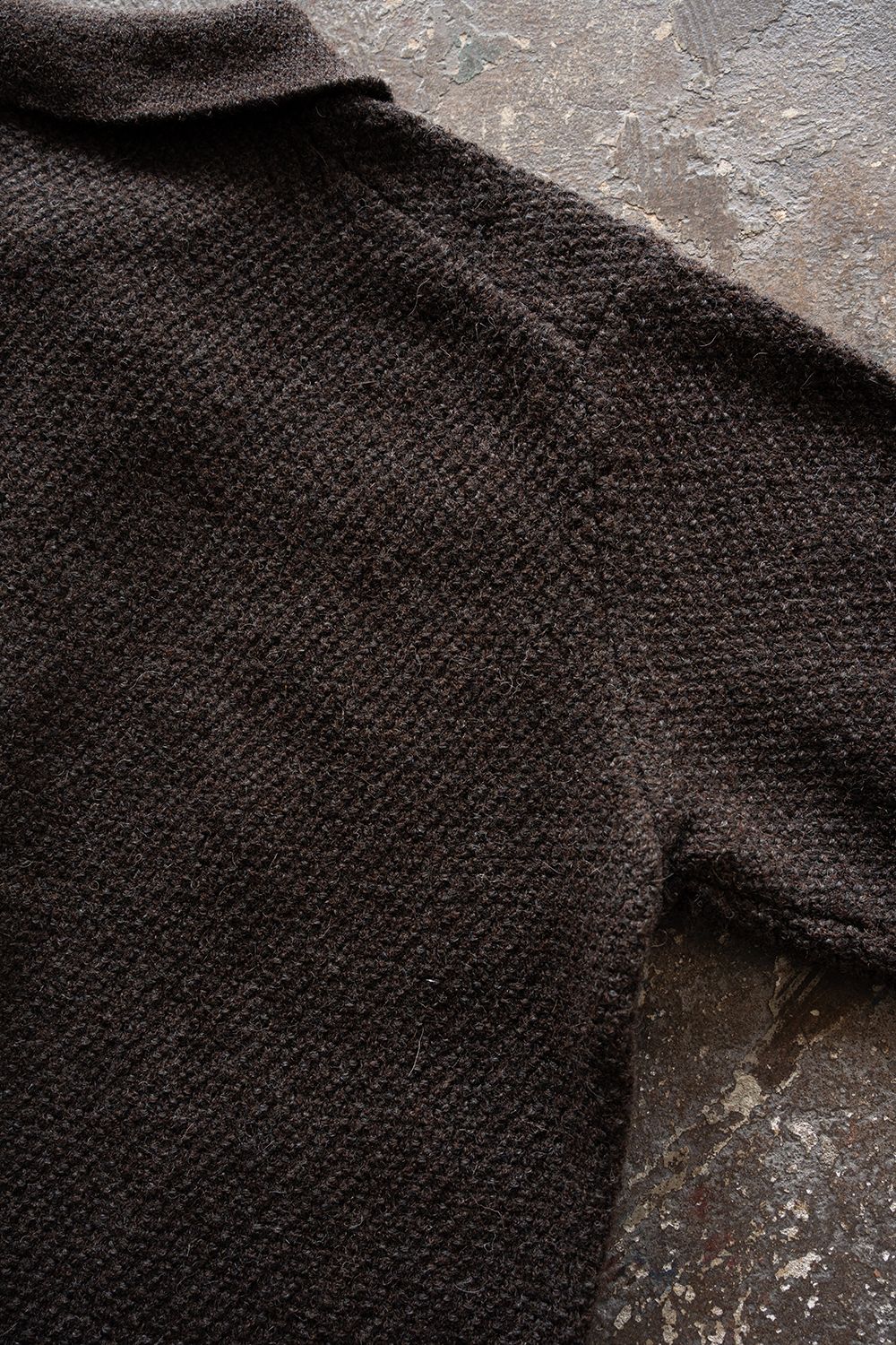 【26AW】5Gニットブルゾン(BROWN CHARCOAL)