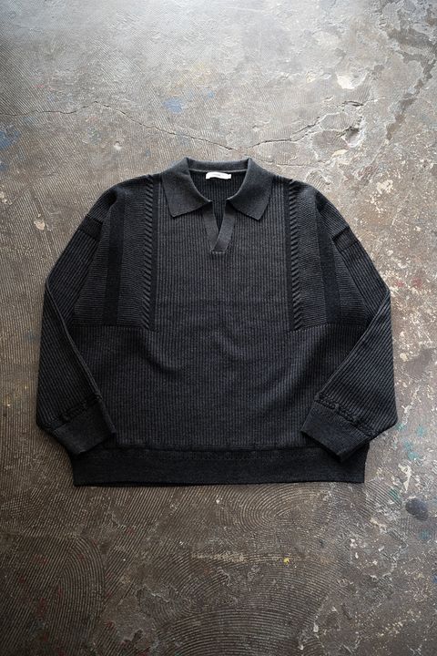 【25AW】Setsuen Skipper Knit(BLACK)
